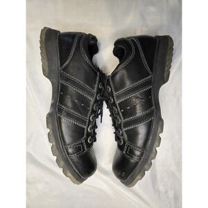 Vtg Bed Stu The Next Step Black Leather Mens Shoes US 12 Grunge Emo Quality Lace